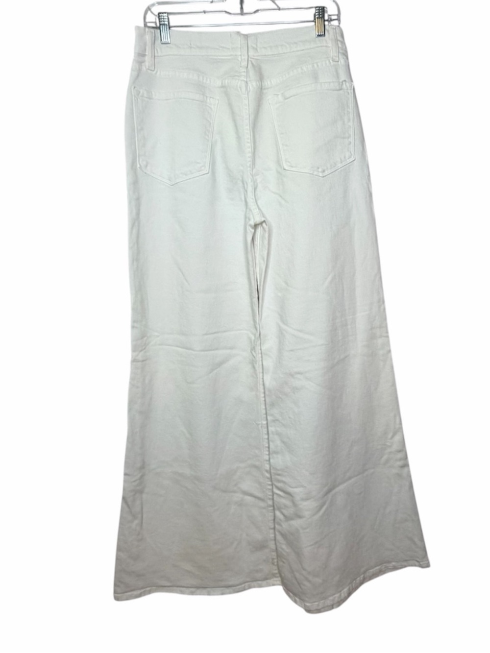 Frame Le Palazzo White Denim Wide Leg Jeans Womens 31 - Picture 5 of 10